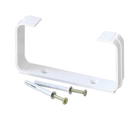 collare fermatubo 150x70 mm per tubi rettangolari 2 pezzi con viti e tasselli