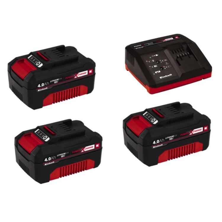 CARICABATTERIE EINHELL CON 3 BATTERIE STARTER KIT