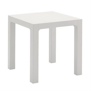 TAVOLO DA GIARDINO QUADRATO ARETA 70X70CM BIANCO in Arredamento giardino
