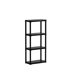 SCAFFALE PORTAOGGETTI ARTPLAST TEMPO 4 RIPIANI 60CM NERO in Sistemazione