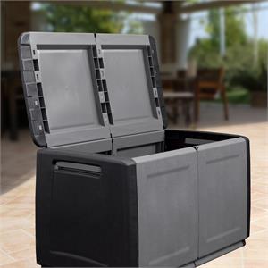 BAULE CONTENITORE DA ESTERNO ARTPLAST 230LT NERO in Arredamento giardino