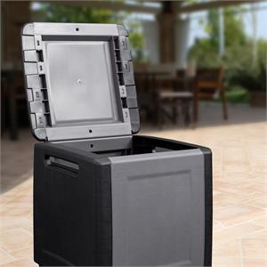 BAULE CONTENITORE DA ESTERNO ARTPLAST 130LT NERO in Arredamento giardino