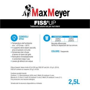FISSATIVO ISOLANTE PER MURI INTERNI - FISS’UP 2,5LT - MAXMEYER in Vernici