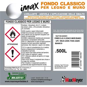 FONDO CLASSICO PER LEGNO E MURI - CEMENTITE - MAXMEYER - 0,5 LT in Vernici