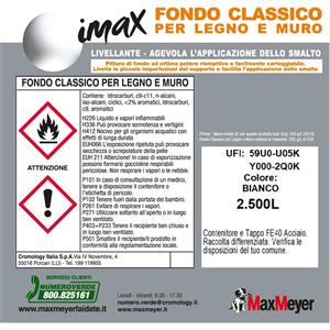 FONDO CLASSICO PER LEGNO E MURI - CEMENTITE - MAXMEYER - 2,5 LT in Vernici
