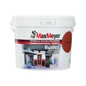 PITTURA AL QUARZO PER ESTERNI - RUSTICO - MATTONE - MAXMEYER - 2.5LT in Vernici