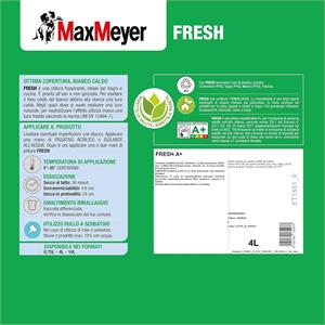 IDROPITTURA LAVABILE TRASPIRANTE FRESH A+ 4LT - BIANCO - MAXMEYER in Vernici