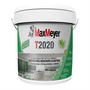 IDROPITTURA TRASPIRANTE PER INTERNI - T2020 IGIENIZZANTE - 14LT - MAXMEYER in Vernici