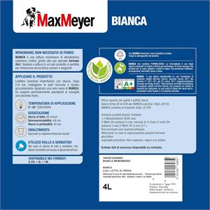 PITTURA LAVABILE PER INTERNI 2 IN 1 - BIANCA MONOMANO - 4LT - MAXMEYER in Vernici
