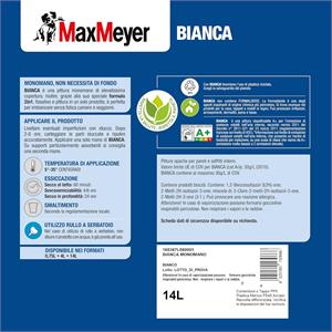 PITTURA LAVABILE PER INTERNI 2 IN 1 - BIANCA MONOMANO - 14LT - MAXMEYER in Vernici