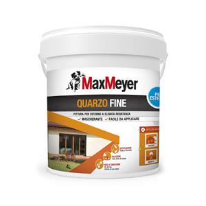 PITTURA AL QUARZO PER ESTERNI - QUARZO FINE - MAXMEYER - 4LT in Vernici