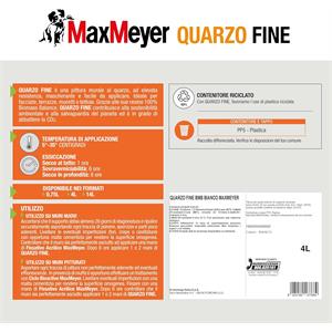 PITTURA AL QUARZO PER ESTERNI - QUARZO FINE - MAXMEYER - 4LT in Vernici