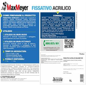 FISSATIVO ACRILICO - MAXMEYER - 1 LT in Vernici