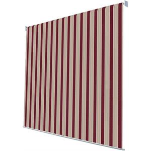 TENDA DA SOLE A CADUTA VERTICALE MYKONOS 2X2,5 MT – BEIGE E BORDEAUX - VERDELOOK in Arredamento giardino