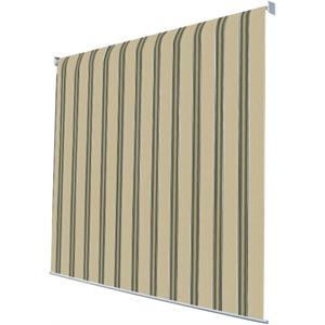 TENDA DA SOLE A CADUTA VERTICALE MYKONOS 2X2,5 MT – BEIGE E VERDE - VERDELOOK in Arredamento giardino