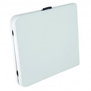 TAVOLO PIEGHEVOLE DA GIARDINO IN PLASTICA 180x70 - BIANCO - VERDELOOK in Arredamento giardino