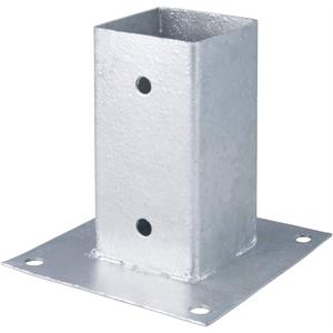 PIASTRA DI FISSAGGIO PALI IN LEGNO QUADRATI 7X7 CM in Arredamento giardino