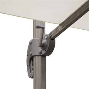 OMBRELLONE DA GIARDINO A BRACCIO RECLINABILE VERDELOOK 3x3 MT COLORE ECRU in Arredamento giardino