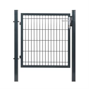 CANCELLO PER RECINZIONE 1X1MT ELETTROSALDATO GRIGIO - PALI QUADRATI in Giardinaggio