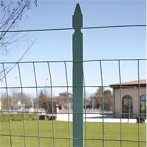 PALO IN FERRO PER RECINZIONE A “T” PLASTIFICATO H225 CM VERDELOOK in Giardinaggio