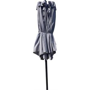 OMBRELLONE DA GIARDINO PALO CENTRALE TRIO 2.7x4.5MT GRIGIO in Arredamento giardino