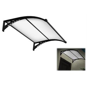 PENSILINA DA ESTERNI IN POLICARBONATO CON LUCI LED 100X150 CM VERDELOOK NERA in Arredamento giardino