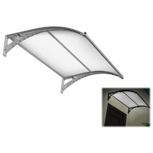 PENSILINA DA ESTERNI IN POLICARBONATO CON LUCI LED 100X150 CM VERDELOOK GRIGIA in Arredamento giardino