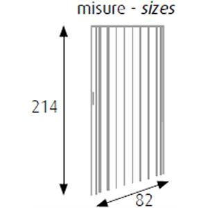 PORTA A SOFFIETTO BIANCO VENATO 82X214CM in Edilizia, porte e blindati