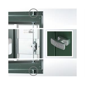 CASETTA DA GIARDINO IN METALLO BIOHORT EUROPA 244X156X203 GRIGIA in Arredamento giardino