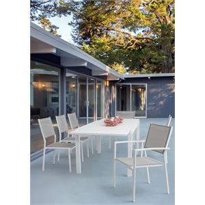 TAVOLO DA GIARDINO IN ALLUMINIO ALLUNGABILE - HILDE - 160-240 CM - BIANCO in Arredamento giardino