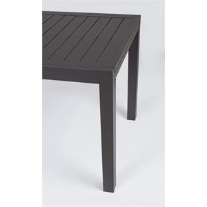 TAVOLO DA GIARDINO IN ALLUMINIO ALLUNGABILE - HILDE - 160-240 CM - ANTRACITE in Arredamento giardino