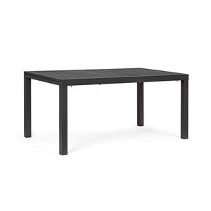 TAVOLO DA GIARDINO IN ALLUMINIO ALLUNGABILE - HILDE - 160-240 CM - ANTRACITE in Arredamento giardino