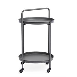 CARRELLO PORTAVIVANDE DA ESTERNO BIZZOTTO 44CM ANTRACITE in Arredamento giardino