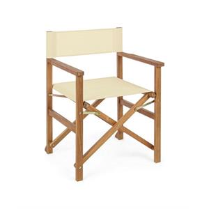 SEDIA REGISTA IN LEGNO BIZZOTTO NOEMI ECRU in Arredamento giardino
