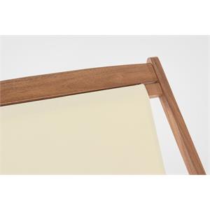 SEDIA A SDRAIO IN LEGNO BIZZOTTO RELAX NOEMI ECRU in Arredamento giardino