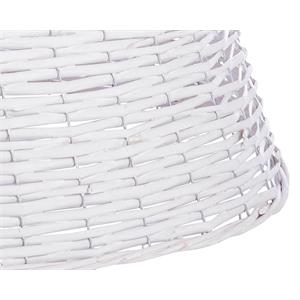 COPRI BASE ALBERO DI NATALE - NEVIN TONDO - BIANCO - S - IN LEGNO DI SALICE in Natale