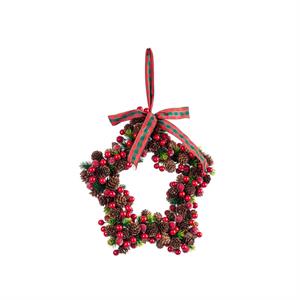 GHIRLANDA NATALIZIA - PENDAGLIO ILMY STELLA ROSSO - 31X30H CM in Natale