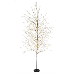 ALBERO DI NATALE MODERNO 180 CM BIZZOTTO BUNCH MARRONE 1500 LUCI LED in Natale