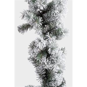 BOA NATALIZIO BADIA - FESTONE NATALIZIO EFFETTO INNEVATO - H270 CM in Natale