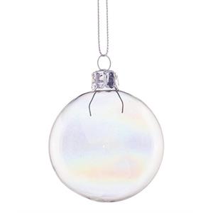 PALLA DI NATALE IN VETRO TRASPARENTE - BOLLA - ø6 CM - SINGOLA in Natale