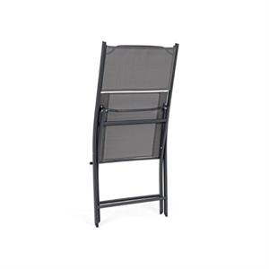 SET TAVOLO E SEDIE DA GIARDINO PIEGHEVOLI BIZZOTTO MARTINEZ IN ACCIAIO in Arredamento giardino