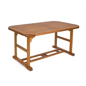 TAVOLO DA GIARDINO ALLUNGABILE RETTANGOLARE IN LEGNO BIZZOTTO NOEMI 150-200X90CM in Arredamento giardino