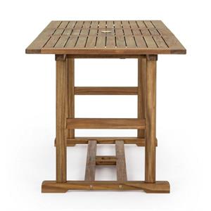 TAVOLO DA GIARDINO ALLUNGABILE RETTANGOLARE IN LEGNO BIZZOTTO NOEMI 120-160X70CM in Arredamento giardino