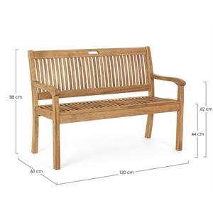 PANCA DA GIARDINO IN LEGNO DI ACACIA NOEMI - 2 POSTI - BIZZOTTO in Arredamento giardino