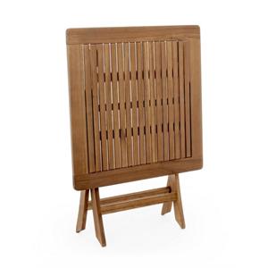 TAVOLO DA GIARDINO PIEGHEVOLE QUADRATO IN LEGNO BIZZOTTO NOEMI 70X70CM in Arredamento giardino