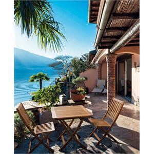 TAVOLO DA GIARDINO PIEGHEVOLE QUADRATO IN LEGNO BIZZOTTO NOEMI 70X70CM in Arredamento giardino