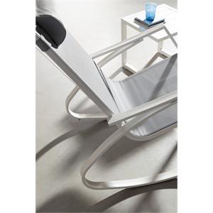 SEDIA A DONDOLO DA GIARDINO BIZZOTTO DEMID BIANCA in Arredamento giardino