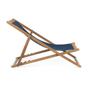 SEDIA A SDRAIO IN LEGNO BIZZOTTO RELAX NOEMI BLU in Arredamento giardino