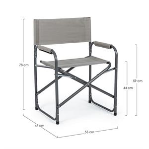 SEDIA DA REGISTA PIEGHEVOLE BIZZOTTO OLBIA ROCK in Arredamento giardino