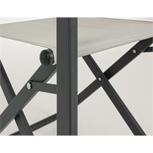 SEDIA REGISTA IN ALLUMINIO BIZZOTTO TAYLOR GRIGIA in Arredamento giardino